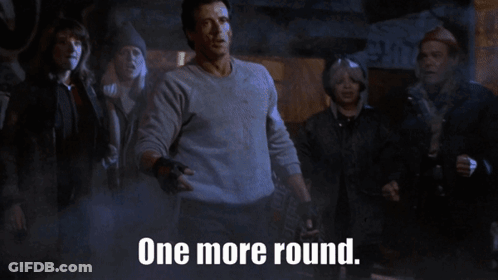 Man Standing Before Crowd One More Round GIF