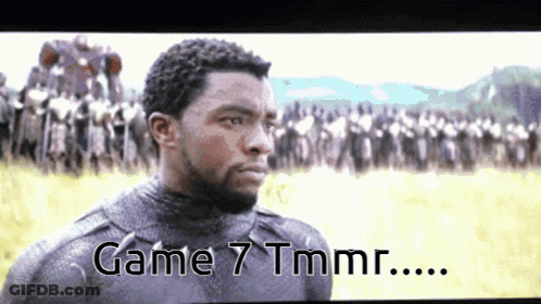 Man Standing Before Crowd With Game 7 Tmmr GIF
