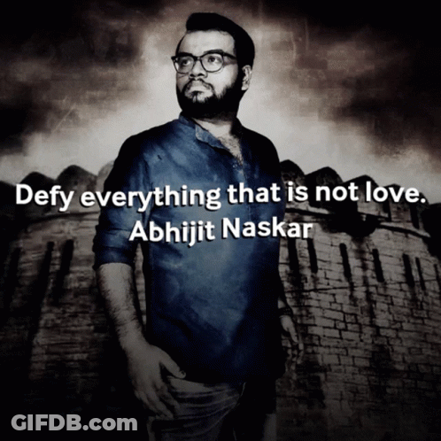 Man Standing Before Defy Everything Not Love GIF