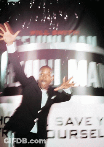 Man Standing Before Save Yourself Sign GIF