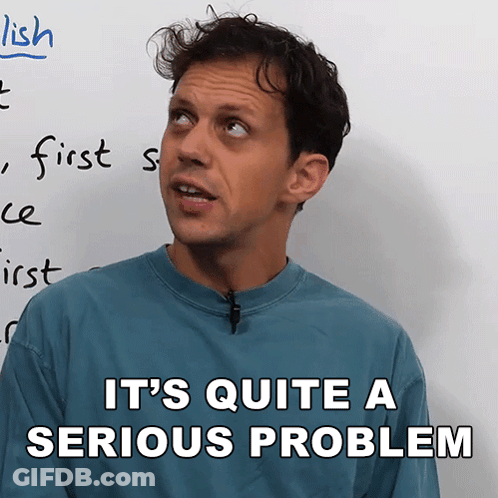 Man Standing Before Serious Problem GIF