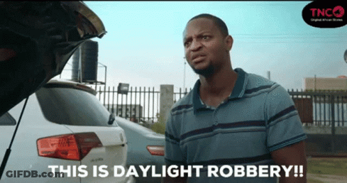 Man Standing By Car Hood Open Daylight Robbery GIF