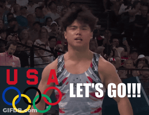 Man Standing By Let's Go Sign GIF