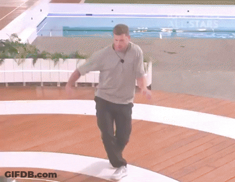 Man Standing By Pool Saying All Stars GIF