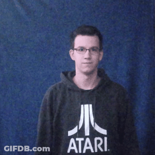 Man Standing Gotcha Finger Gun GIF