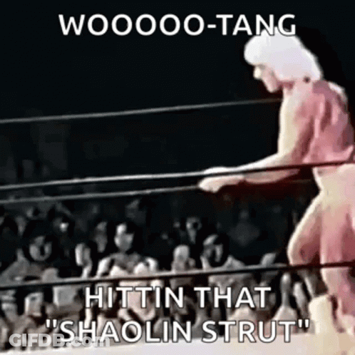 Man Standing In Boxing Ring With Crowd GIF