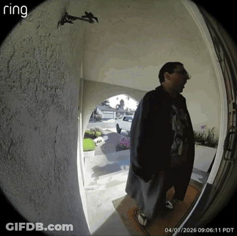 Man Standing In Doorway 04/07/2026 GIF