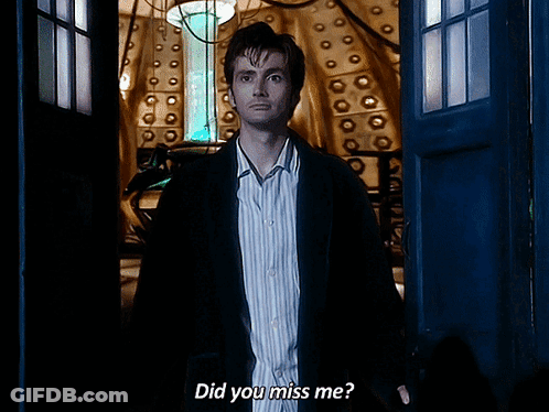 Man Standing In Doorway Did You Miss Me GIF