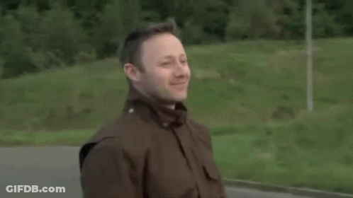 Man Standing In Front Of Ambulance GIF