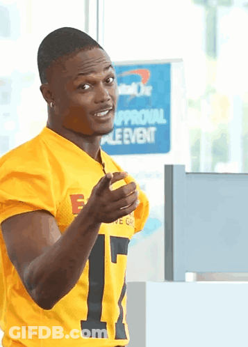 Man Standing In Front Of Approval Ple Event Sign GIF