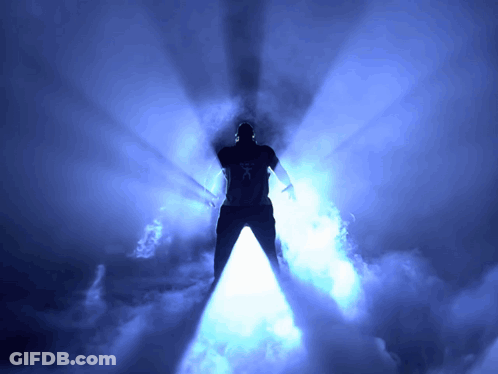 Man Standing In Front Of Bae Sign GIF