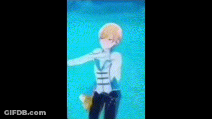 Man Standing In Front Of Blue Background GIF