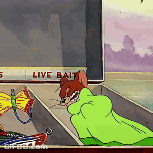 Man Standing In Front Of Bugs Sign GIF
