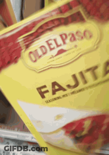 Man Standing In Front Of Chicken Fajitas Sign GIF