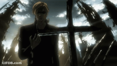 Man Standing In Front Of Cross With Folded Hands GIF