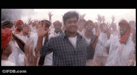 Man Standing In Front Of Crowd GIF