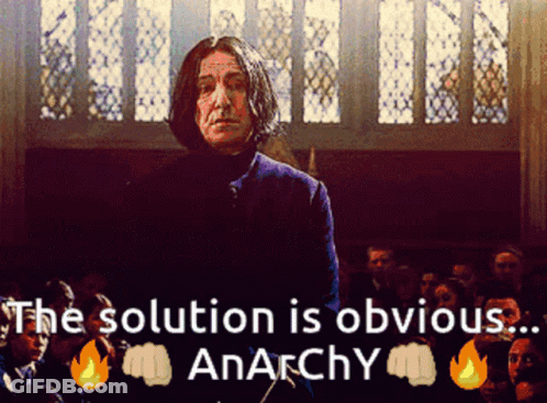 Man Standing In Front Of Crowd With Obvious Solution GIF