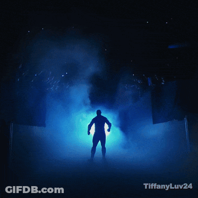 Man Standing In Front Of Crowd With Tiffanyluv24 GIF