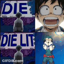 Man Standing In Front Of Die Die Lit Sign GIF
