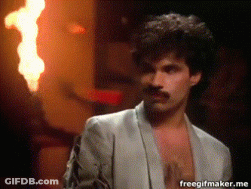 Man Standing In Front Of Fire Freegifmaker.me GIF