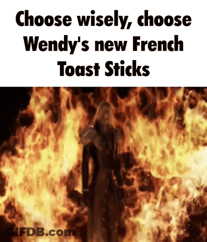 Man Standing In Front Of Fire Saying Choose Wisely GIF