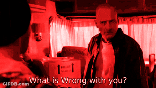 Man Standing In Front Of Fragile Box GIF