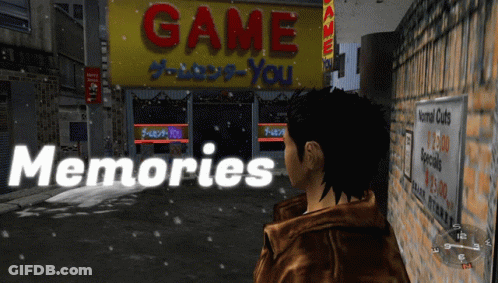 Man Standing In Front Of Game Store GIF