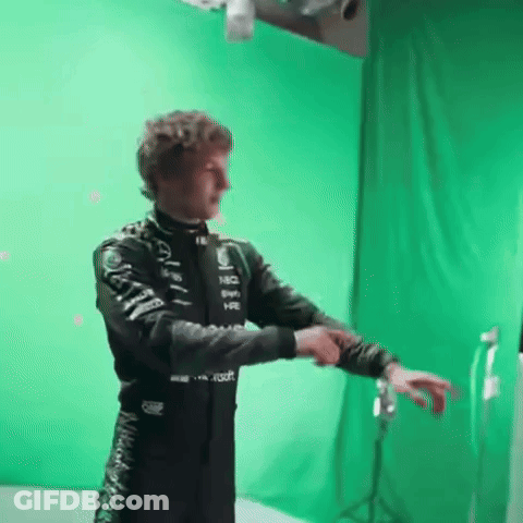 Man Standing In Front Of Green Screen GIF