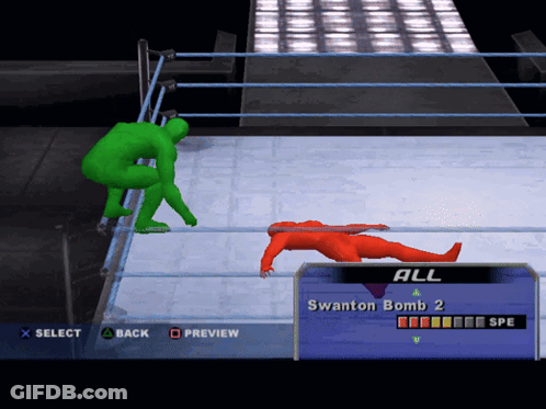 Man Standing In Front Of Large Screen With W Logo GIF