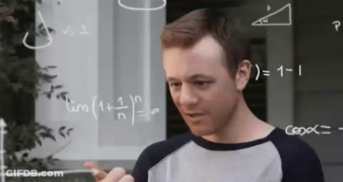 Man Standing In Front Of Math Whiteboard GIF