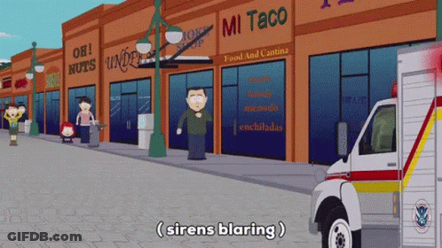 Man Standing In Front Of Mi Taco GIF