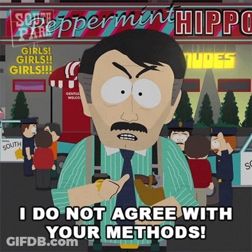 Man Standing In Front Of Peppermint Hippo GIF