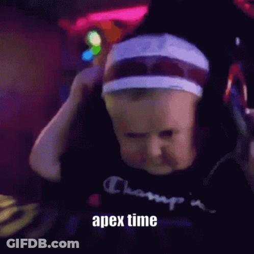 Man Standing In Front Of Play Apex Screen GIF