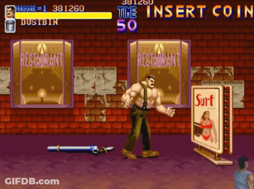 Man Standing In Front Of Restaurant GIF