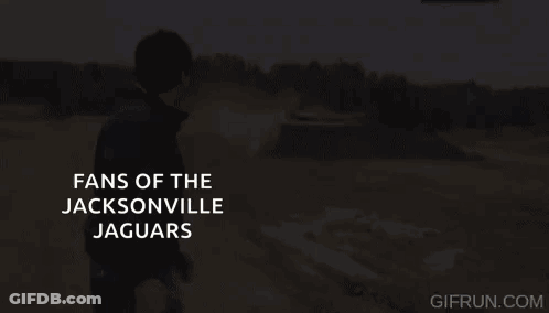 Man Standing In Front Of Tank Says Fans Of The Jacksonville Jaguars GIF