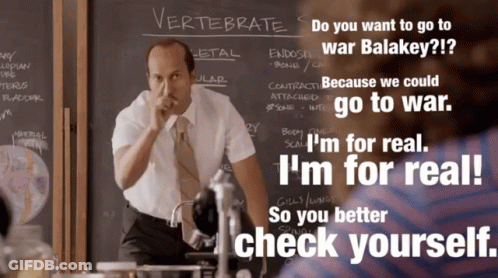 Man Standing In Front Of Vertebrate Chalkboard GIF