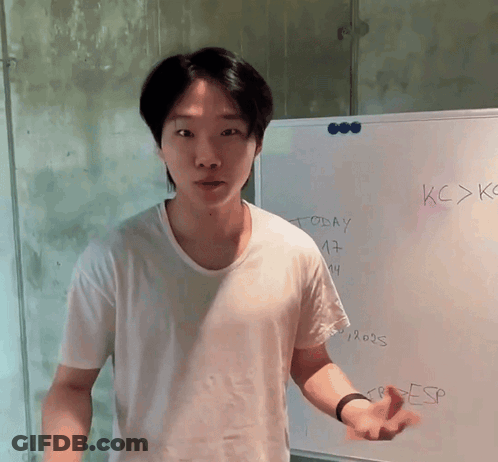 Man Standing In Front Of White Board Saying Today 17 GIF