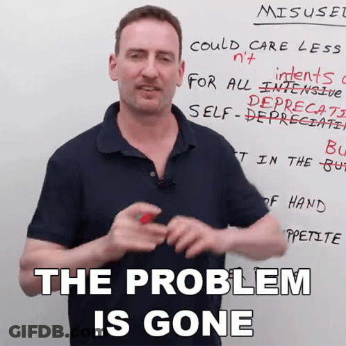 Man Standing In Front Of Whiteboard Saying Misused GIF