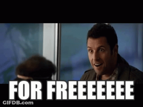 Man Standing In Front Of Window Saying Free GIF