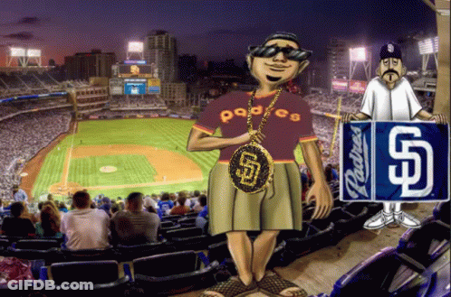 Man Standing In Front Of Zaxby's Sign GIF