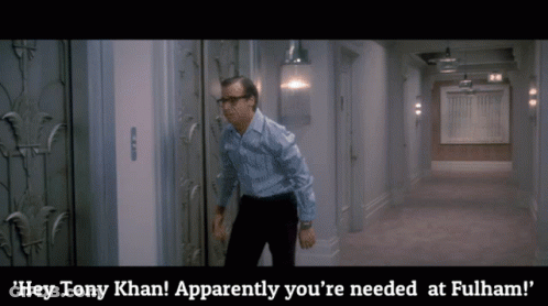 Man Standing In Hallway Saying Hey Tony Khan GIF
