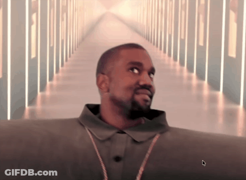 Man Standing In Hallway With Left Arrow GIF