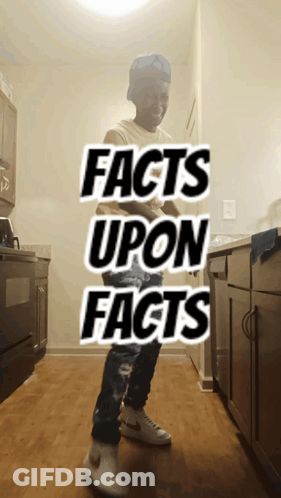 Man Standing In Kitchen Facts GIF