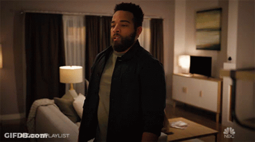 Man Standing In Living Room #ZoeysPlaylist GIF