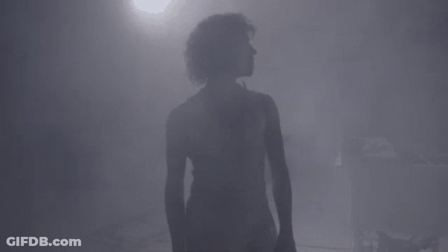 Man Standing In The Thick Mist GIF