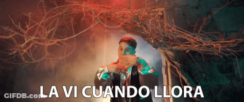 Man Standing In Tunnel With La Vi Cuando Llora GIF