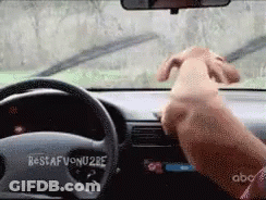 Man Standing Next To Elephant Saying Ouch GIF