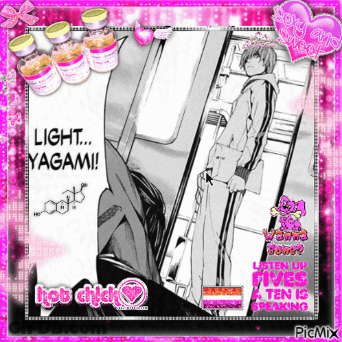Man Standing Next To Woman Light Yagami GIF