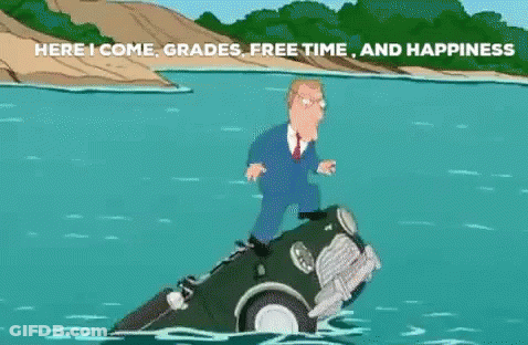 Man Standing On Car In Water GIF