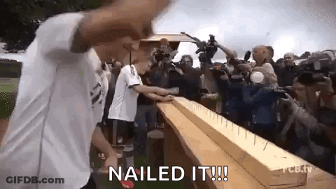 Man Standing On Nail Board GIF